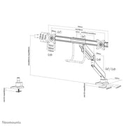 Neomounts NM-D775DXSILVER 10-32" Monitor Arm Desk Mount Monitor Arm Desk Mount NeoMounts