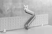 NeoMounts NM-D775SILVERPLUS Monitor Arm Desk Mount For Curved Screens - For 10-49" Screens Monitor Arm Desk Mount NeoMounts