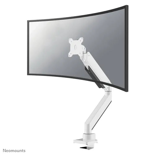 Neomounts 10" - 49" Monitor Arm Desk Mount for Curved Screens | NM-D775WHITEPLUS Monitor Arm Desk Mount NeoMounts