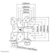 NeoMounts NM-TC100BLACK Nuc/Thin Client Holder Mounting Accessory NeoMounts