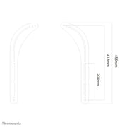 NeoMounts NM-USP100BLACK Soundbar Wall Mount Wall Mount Bracket NeoMounts