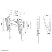 NeoMounts NM-W125BLACK TV Wall Mount - For 10-40" Screen Wall Mount Bracket NeoMounts