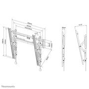 NeoMounts 32" - 55" TV Wall Mount | NM-W345BLACK Wall Mount Bracket NeoMounts