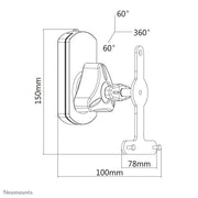 Neomounts NM-WS130WHITE Sonos Play1 & Play3 Wall Mount Bracket Wall Mount Bracket NeoMounts