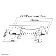 NeoMounts NOTEBOOK-V200 PC / Monitor Accessories - Black Mounting Accessory NeoMounts