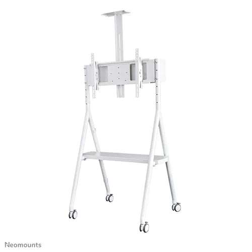NeoMounts NS-M1500WHITE Rolling Floor Stand - For 32-65" Screen Mobile Trolley NeoMounts