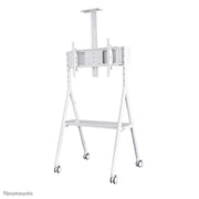 NeoMounts NS-M1500WHITE Rolling Floor Stand - For 32-65" Screen Mobile Trolley NeoMounts