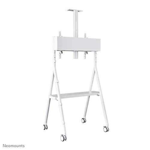 NeoMounts NS-M1500WHITE Rolling Floor Stand - For 32-65" Screen Mobile Trolley NeoMounts