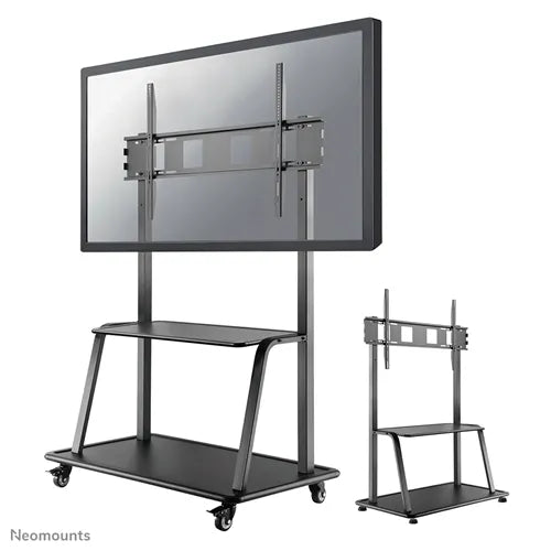 Neomounts 60" - 105" Monitor/TV Floor Stand/Trolley | NS-M4000BLACK Mobile Trolley NeoMounts
