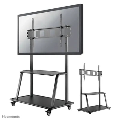 Neomounts 60" - 105" Monitor/TV Floor Stand/Trolley | NS-M4000BLACK Large Flat Screen Display Trolley NeoMounts