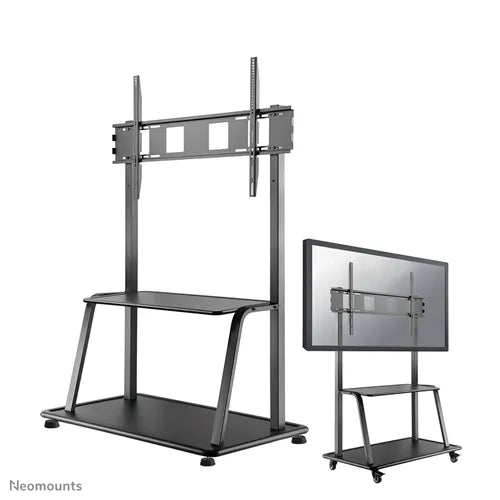 Neomounts 60" - 105" Monitor/TV Floor Stand/Trolley | NS-M4000BLACK Mobile Trolley NeoMounts