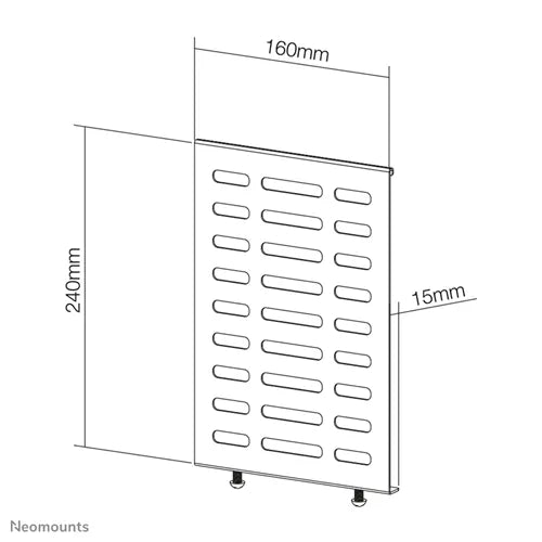 NeoMounts NS-MBTC100BLACK Mediplayer Holder - Black Mounting Accessory NeoMounts