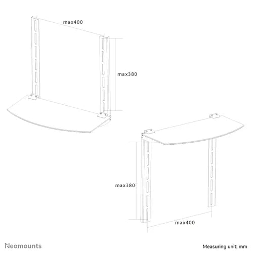 NeoMounts NS-SHELF100 Mediaplayer Holder Mounting Accessory NeoMounts