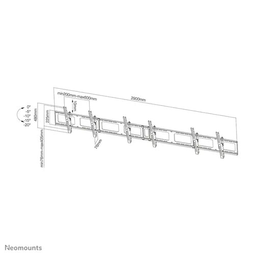 Neomounts NS-WMB300BLACK 40"-52" Screen Wall Mount Bracket Wall Mount Bracket NeoMounts