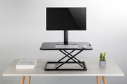 Neomounts NS-WS050BLACK Sit-Stand Workstation - Black Table Stand NeoMounts
