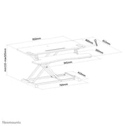 NeoMounts NS-WS300BLACK Sit-Stand Workstation Table Stand NeoMounts