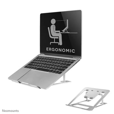 NeoMounts NSLS085SILVER Foldable Laptop Stand NeoMounts Mounts NeoMounts