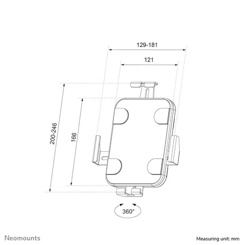 Neomounts WL15-625WH1 for 7,9-11" Tablets Wall Mount Tablet Mount NeoMounts