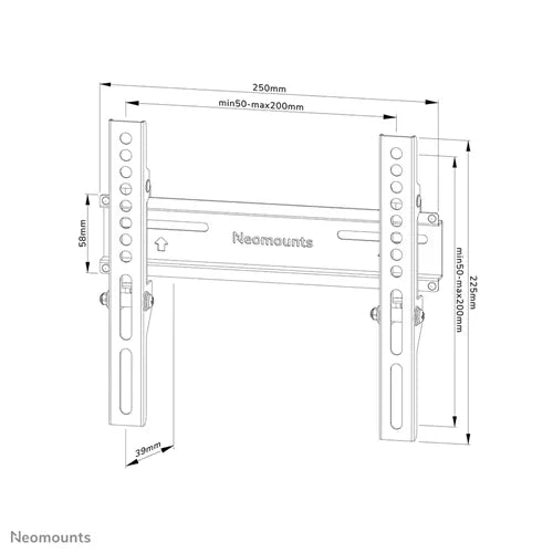 Neomounts 24" - 55" Screen Wall Mount Bracket | WL30-350BL12 Wall Mount Bracket NeoMounts