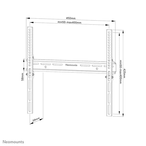 Neomounts 32" - 65" Screen Wall Mount Bracket | WL30-350BL14 Wall Mount Bracket NeoMounts