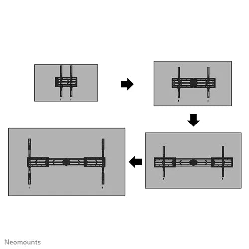 Neomounts 55" - 110" Screen Wall Mount Bracket | WL30S-950BL19 Wall Mount Bracket NeoMounts
