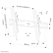 Neomounts 40" - 82" Screen Wall Mount Bracket | WL35S-850BL16 Wall Mount Bracket NeoMounts