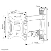 Neomounts 32" - 55" Swivel Wall Mount Bracket | WL40-550BL12 Wall Mount Bracket NeoMounts
