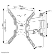 Neomounts WL40-550BL14 32-55" Screen Wall Mount Bracket Wall Mount Bracket NeoMounts