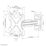 Neomounts 32" - 55" Swivel Wall Mount Bracket | WL40S-840BL12 Wall Mount Bracket NeoMounts