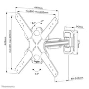 Neomounts 32" - 65" Select Screen Wall Mount Bracket | WL40S-840BL14 Wall Mount Bracket NeoMounts