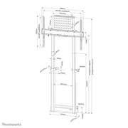 Neomounts 37"-100" Screen Floor to Wall Mount Bracket | WL55-875BL1 Floor to Wall Mount Bracket NeoMounts