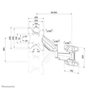 Neomounts 23" - 42" Monitor/TV Wall Mount Bracket | WL70-550BL12 Wall Mount Bracket NeoMounts