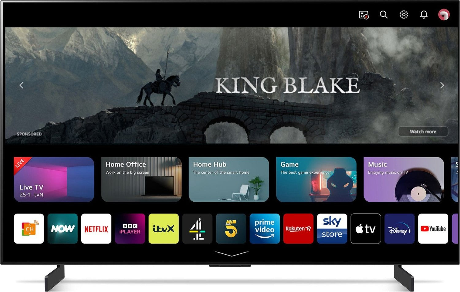 LG OLED42C34LA.AEK OLED Evo C3 42 Inch 4K Smart TV Hotel TV LG