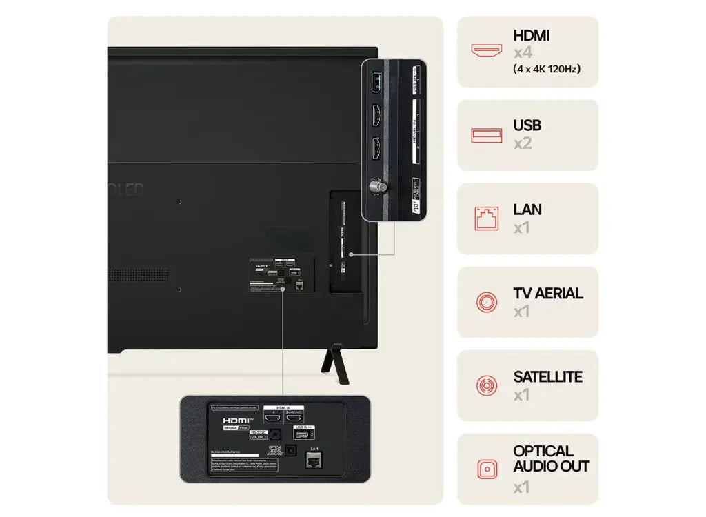 LG OLED55B46LA.AEK 55" AI B4 4K Ultra HD Smart TV 2024 Hotel TV LG