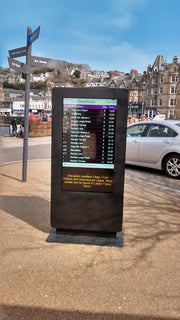 Moove 43" Freestanding PCAP Outdoor Touch Screen Poster | SMB43E4-T2 Freestanding Digital Signage Display ScreenMoove