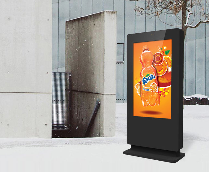 Moove 43" Freestanding PCAP Outdoor Touch Screen Poster | SMB43E4-T2 Freestanding Digital Signage Display ScreenMoove