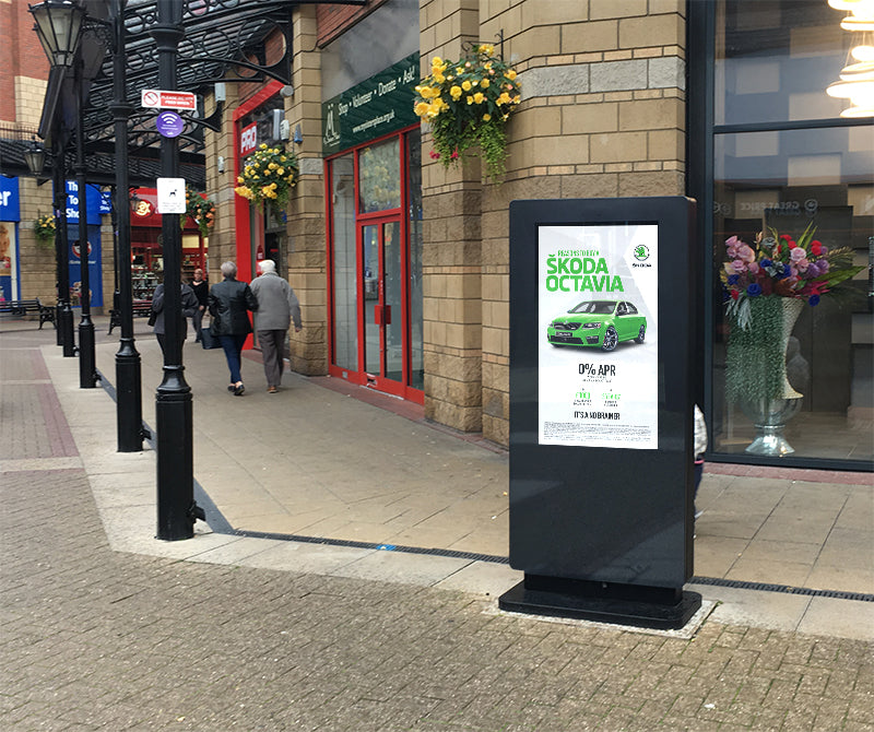 Moove OT65F-T2 – 65" Freestanding PCAP Outdoor Touch Screen Poster Outdoor Digital Advertising Display ScreenMoove