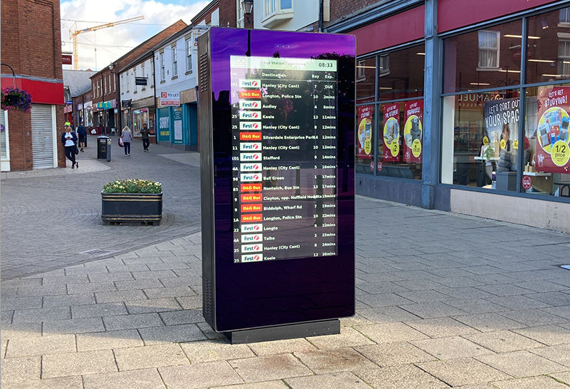 Moove OT65F-T2 – 65" Freestanding PCAP Outdoor Touch Screen Poster Outdoor Digital Advertising Display ScreenMoove