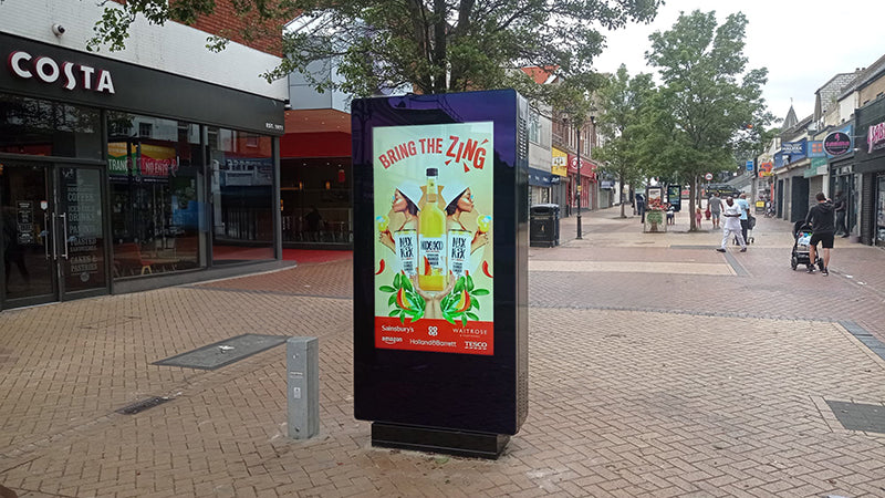 Moove SMBT65F-T2 – 65" Freestanding PCAP Outdoor Touch Screen Poster Freestanding Digital Signage Display ScreenMoove