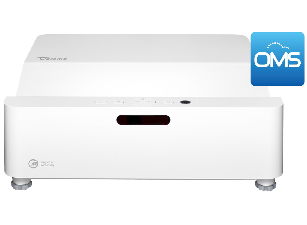 Optoma ZH430UST Eco-Friendly Compact Ultra Short Throw Laser Projector - 4000 Lumens Projector Optoma