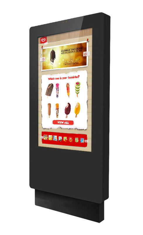 Moove 75" Freestanding PCAP Outdoor Touch Screen Poster Freestanding Digital Signage Display DigitalSignage