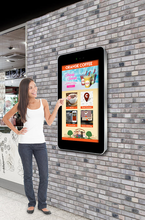 Moove OW43E-T2 – 43" Wall-Mounted PCAP Outdoor Touch Screen Outdoor Digital Advertising Display ScreenMoove