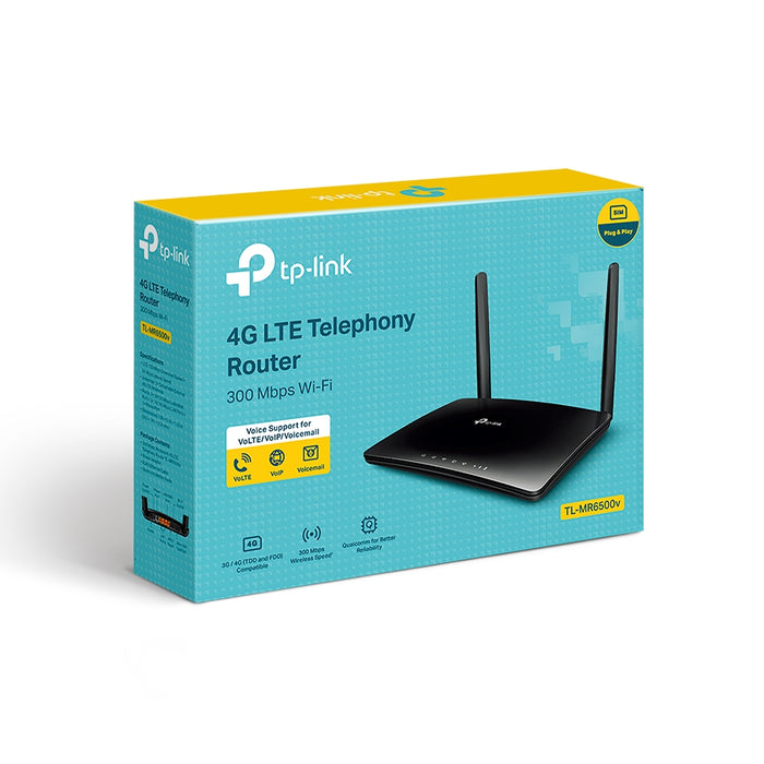 TP-Link TL-MR6500V N300 4G LTE Telephony WiFi Router