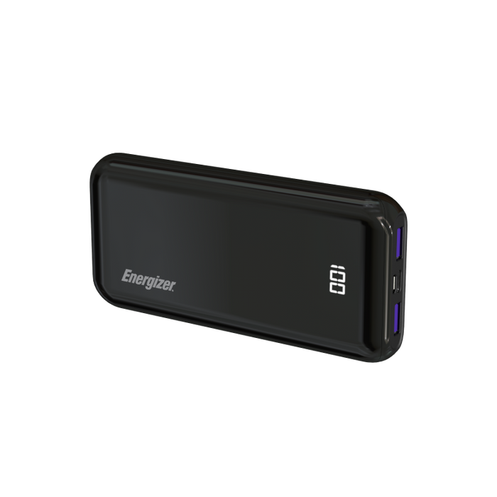 Energizer Power Bank, Lithium Polymer (LiPo), 10000mAh, Black | UE10011PQ