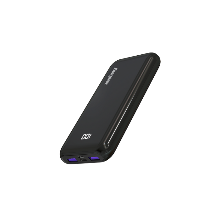 Energizer Power Bank, Lithium Polymer (LiPo), 10000mAh, Black | UE10011PQ