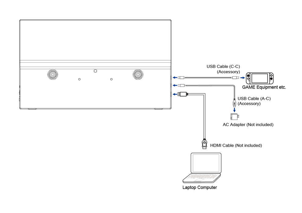iiyama ProLite P1671HSC-B1 15.6″ 60Hz 3ms Portable Full HD IPS Monitor With USB‑C Desktop Monitor iiyama