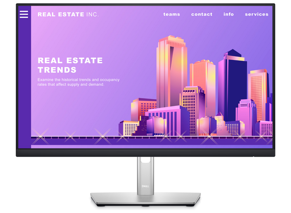 Dell P2422H 23.8" 60Hz 5ms Full HD Desktop Monitor Desktop Monitors Dell