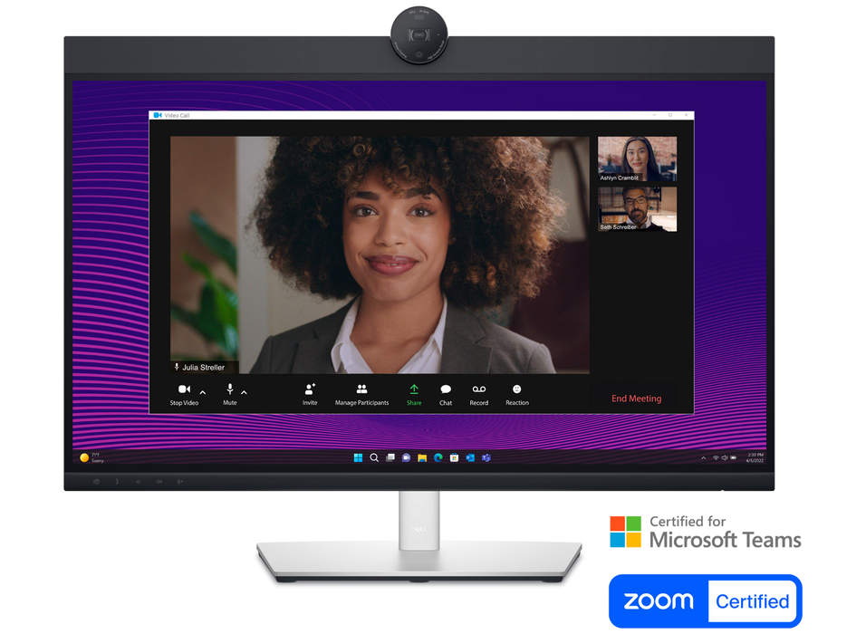 Dell Pro P2724DEB 27" 60Hz 5ms QHD Video Conferencing Monitor Desktop Monitors Dell