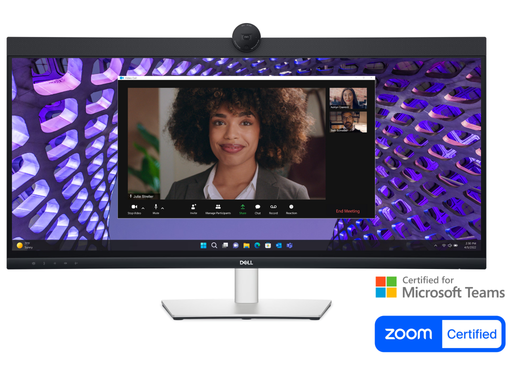 Dell P3424WEB 34" 60Hz 5ms WQHD Video Conferencing Monitor Desktop Monitors Dell