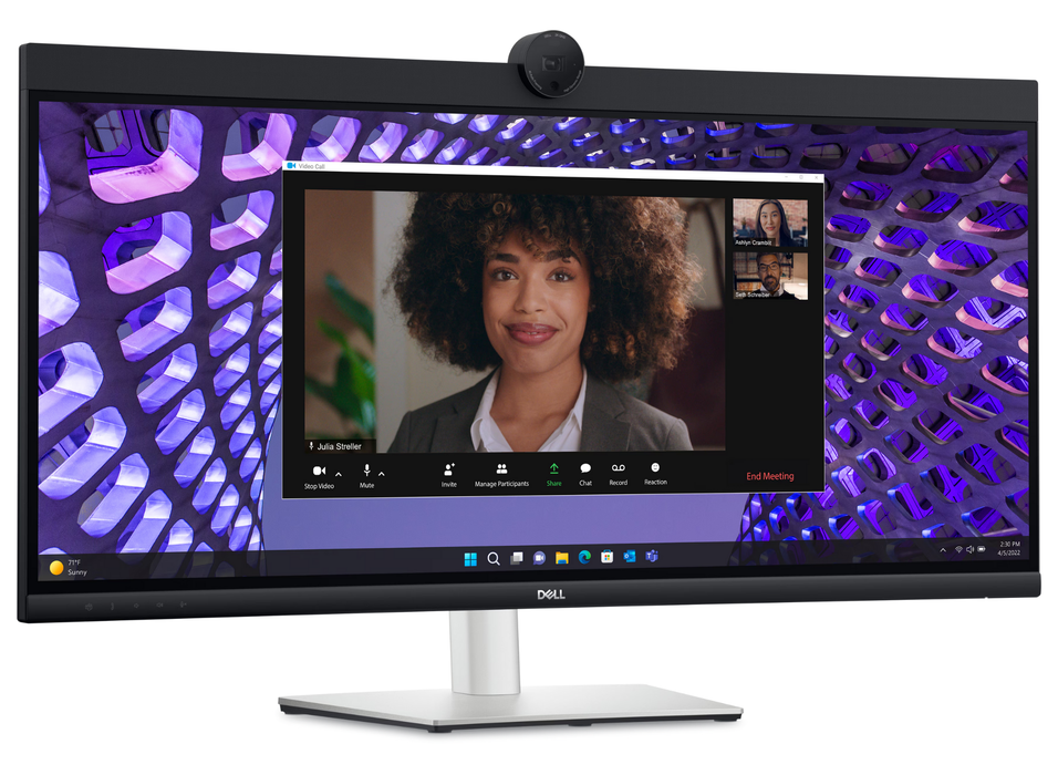 Dell P3424WEB 34" 60Hz 5ms WQHD Video Conferencing Monitor Desktop Monitors Dell